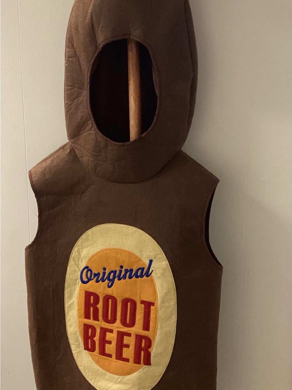 Pottery Barn Kids Brown Root Beer Costume size 7-8 EUC
